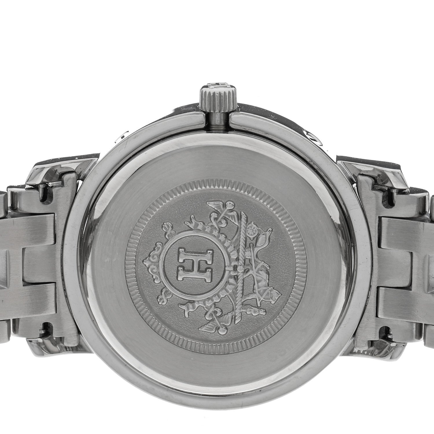 Hermes Stainless Steel 24mm Clipper Quartz Watch White 4 of 4