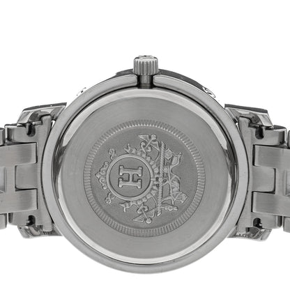 Hermes Stainless Steel 24mm Clipper Quartz Watch White 4 of 4
