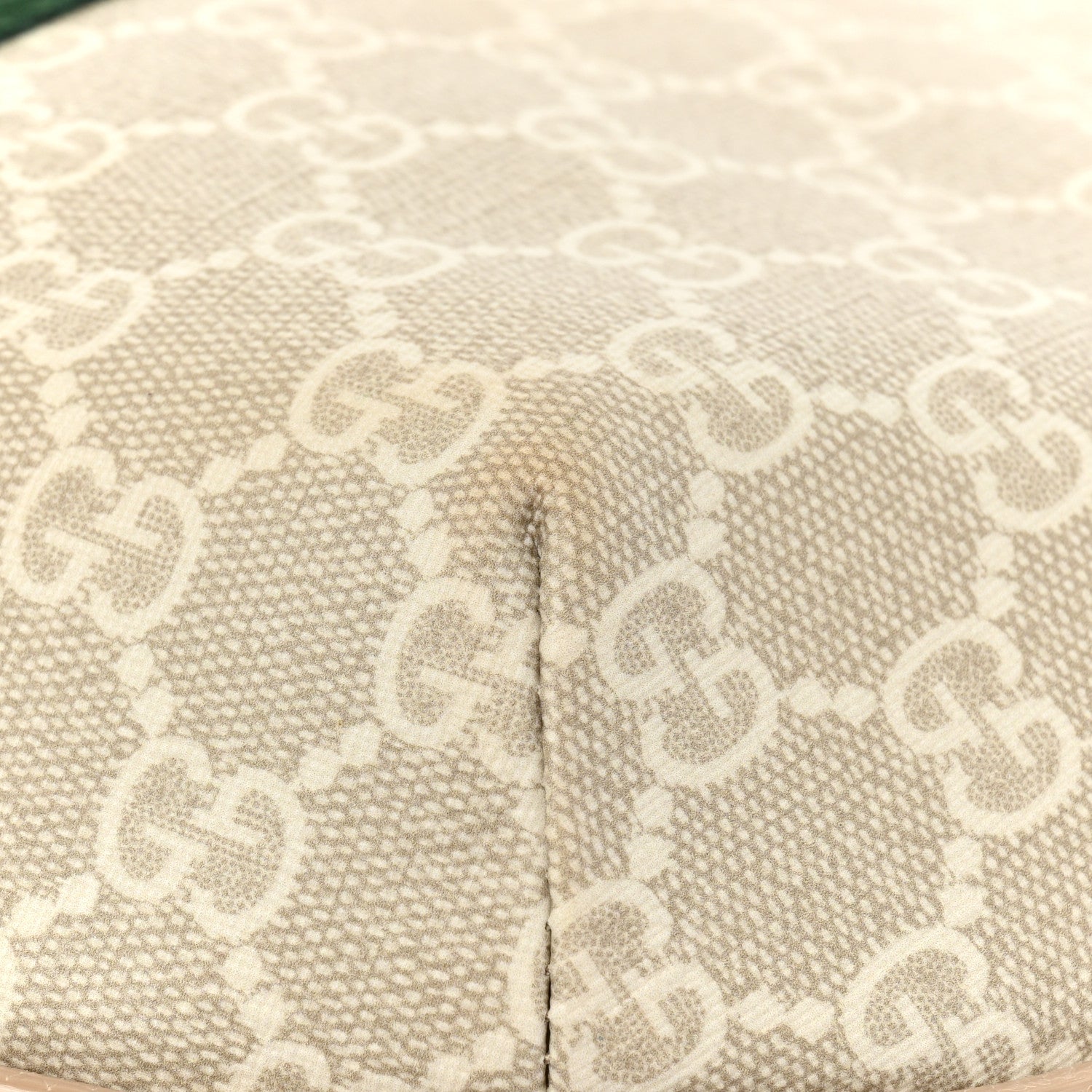 Gucci GG Supreme Monogram Textured Dollar Calfskin Web Small Ophidia Half Moon Hobo Beige Mystic White Oatmeal 10 of 11