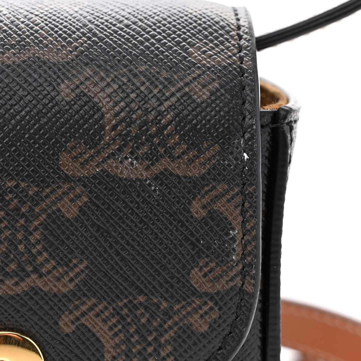 Triomphe Canvas Calfskin Mini Triomphe Tan