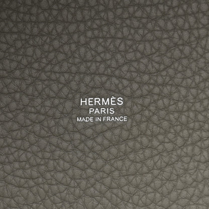 Hermes Taurillon Clemence Picotin Lock 18 PM Gris Meyer 6 of 10