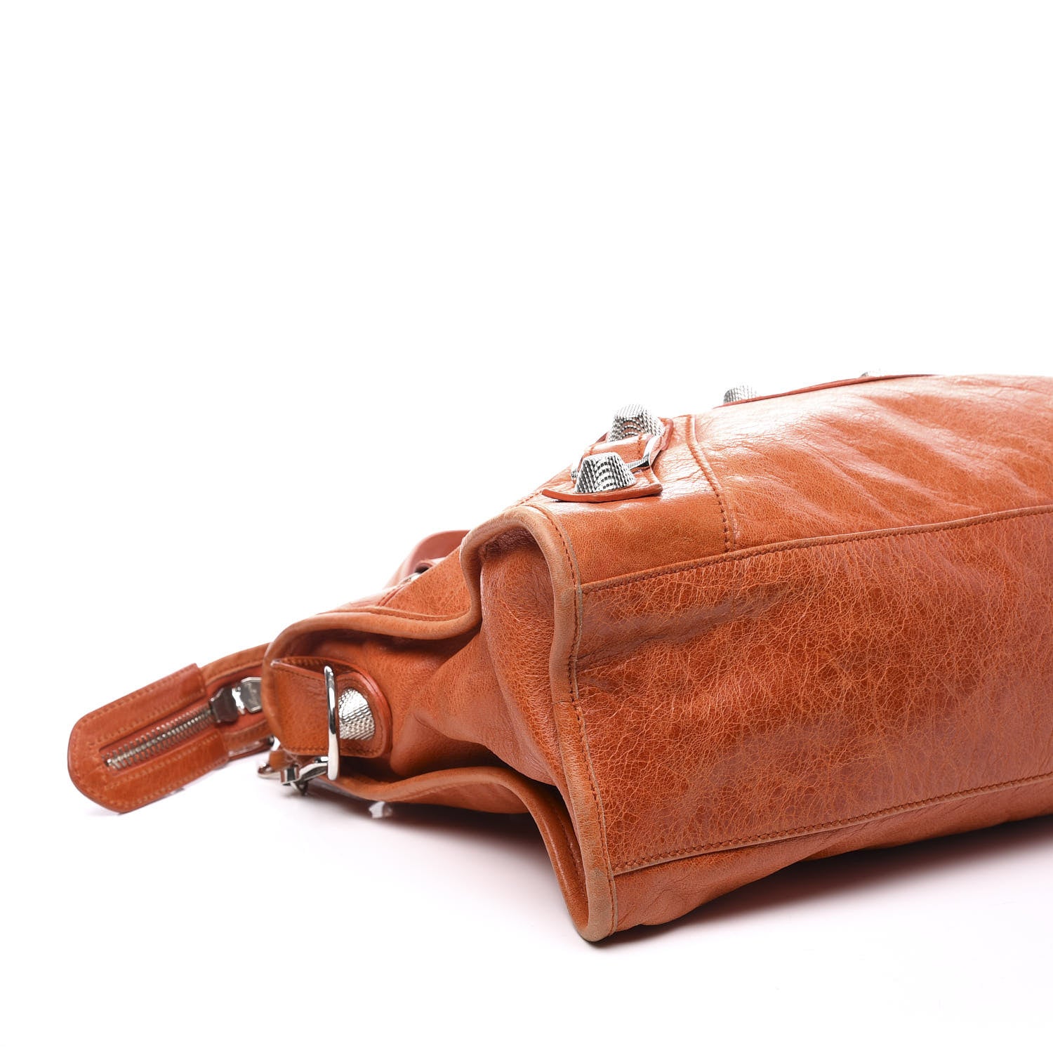Balenciaga Agneau Giant 21 Silver Hardware City Mandarine 6 of 11