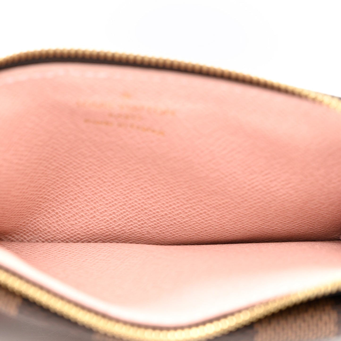 Damier Ebene Recto Verso Card Holder Rose Ballerine