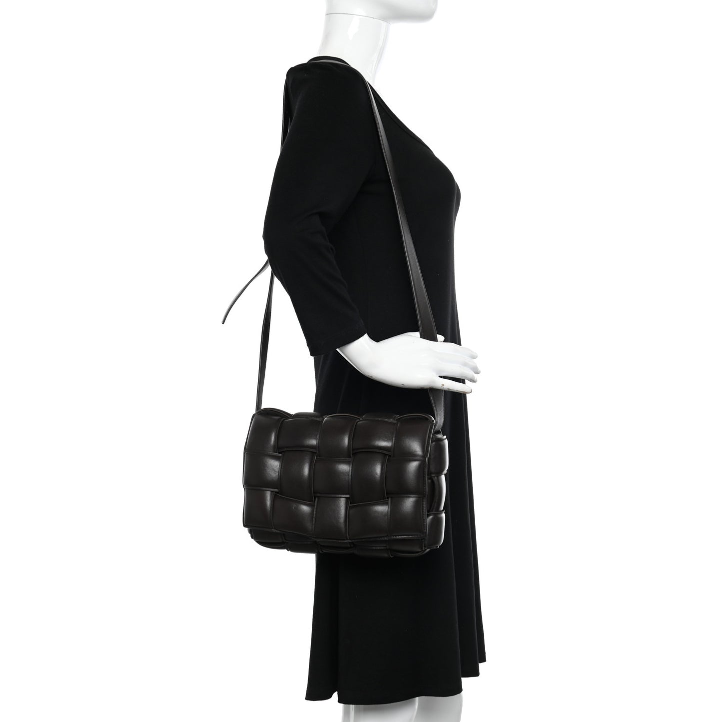 Nappa Maxi Intreccio Padded Cassette Crossbody Bag Fondant