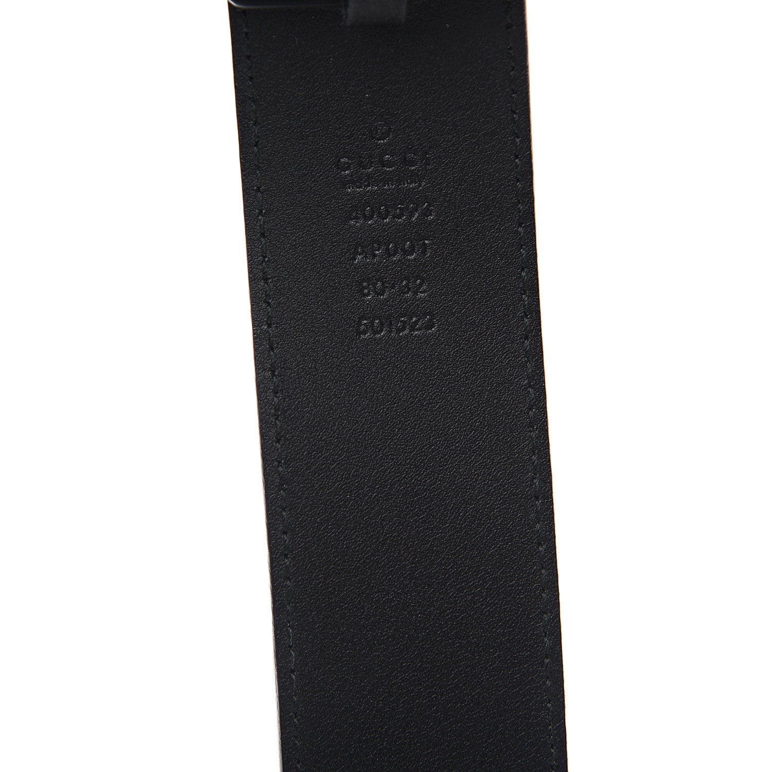 Gucci Calfskin Double G 40mm Belt 80 32 Black 4 of 4