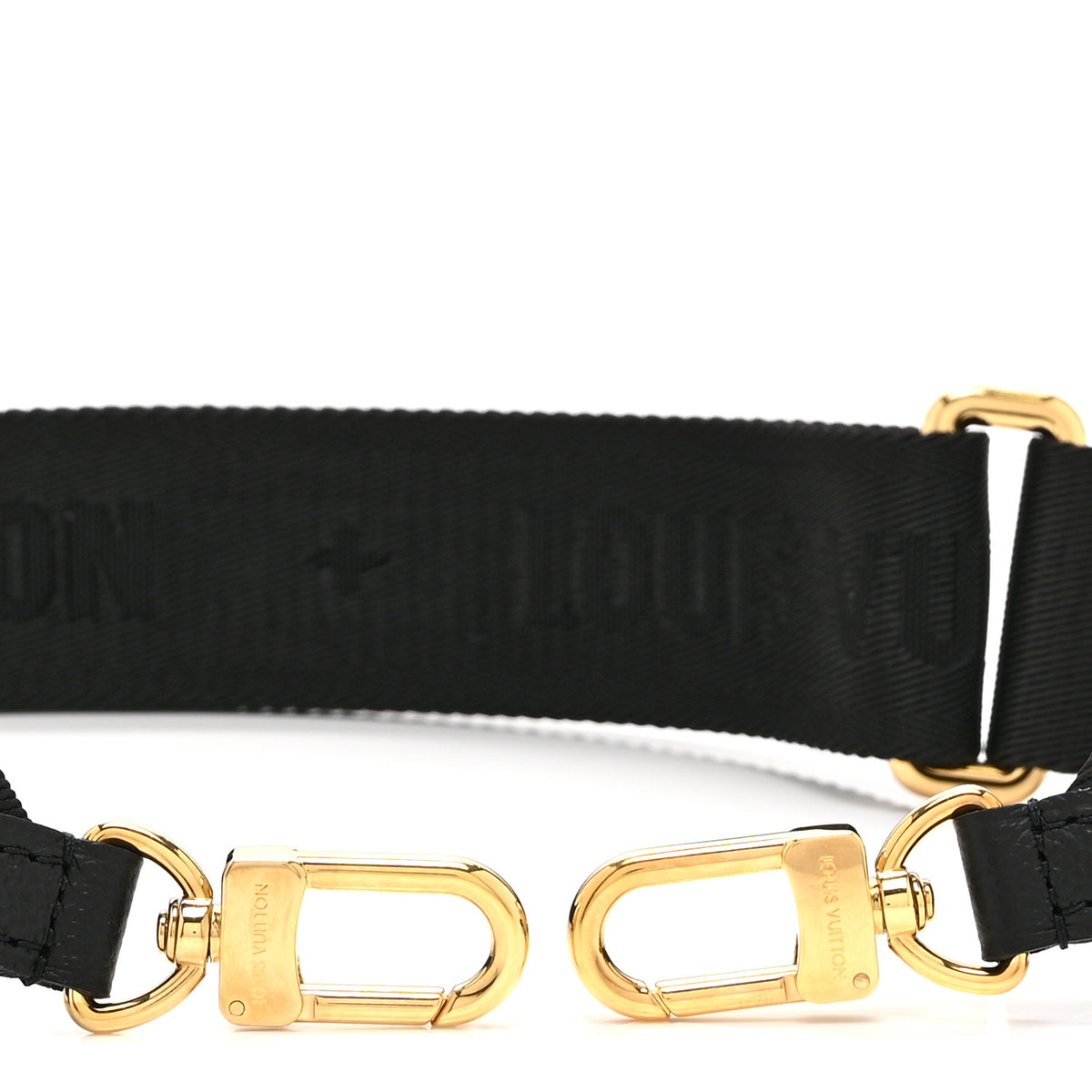 Louis Vuitton Nylon Empreinte Monogram Giant Bandouliere Strap with Coin Purse Black Beige 4 of 7