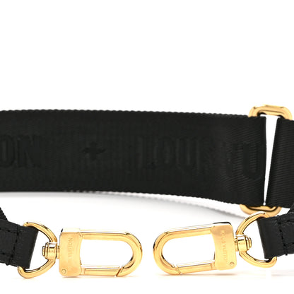 Louis Vuitton Nylon Empreinte Monogram Giant Bandouliere Strap with Coin Purse Black Beige 4 of 7