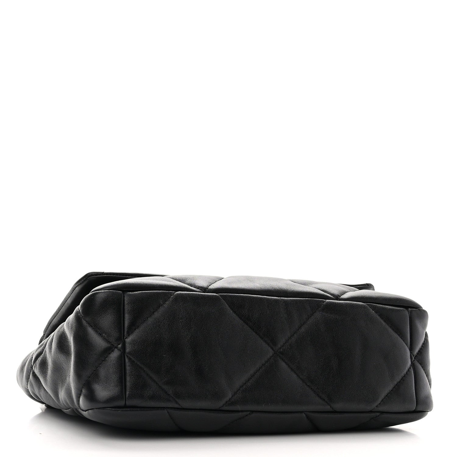 Chanel Goatskin Quilted Medium 19 Flap Black 4 of 10