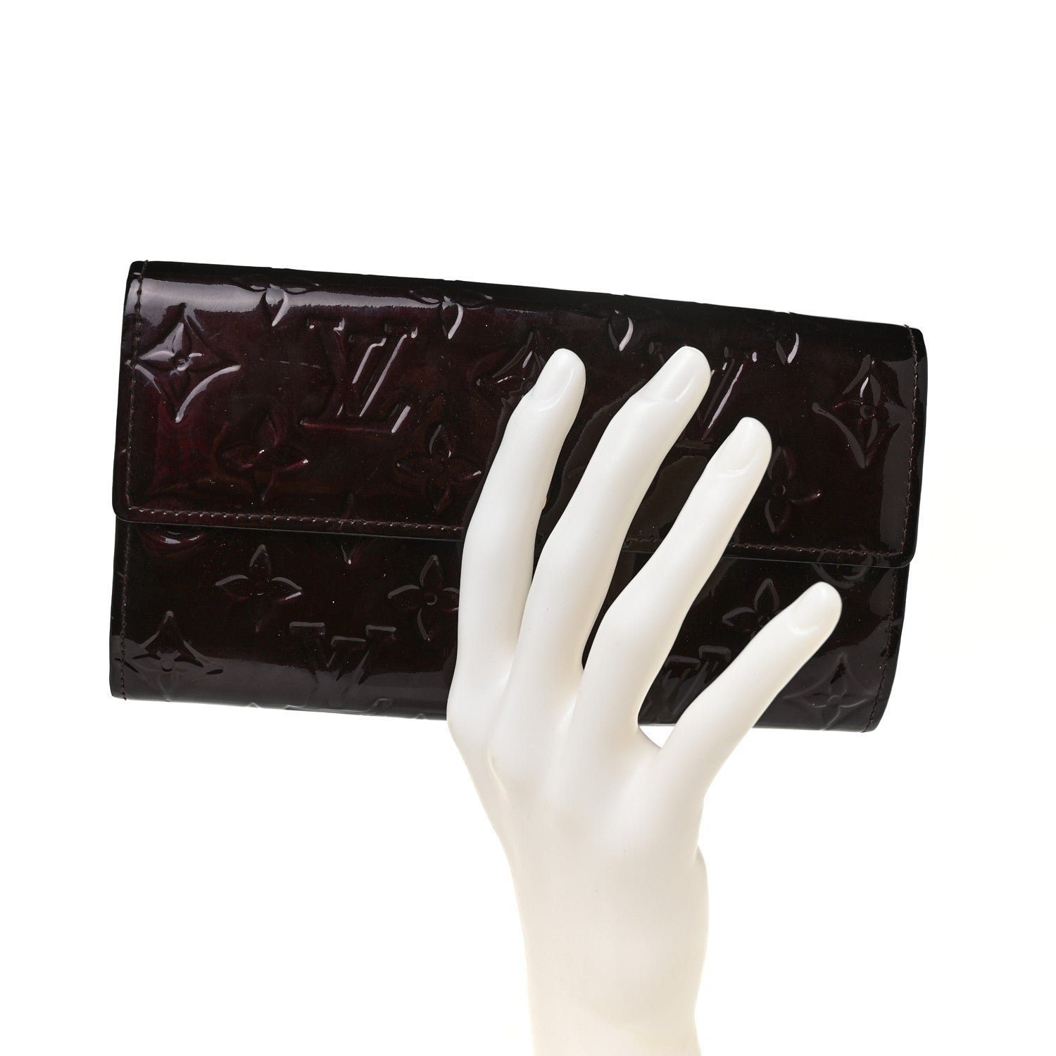 Louis Vuitton Vernis Sarah Wallet Amarante 2 of 11