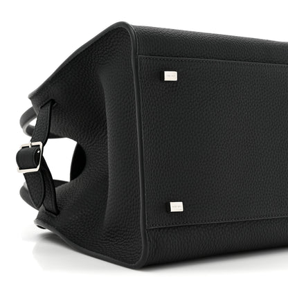 The Row Grained Calfskin Soft Margaux 10 Bag Black 9 of 9