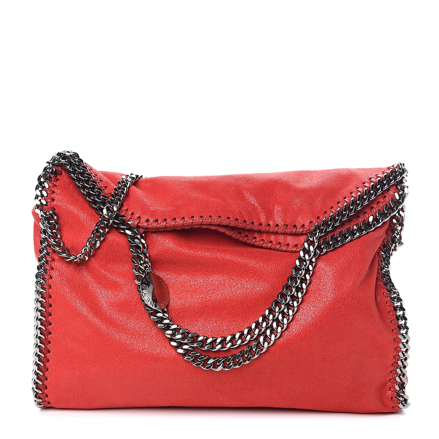 Stella McCartney Shaggy Deer Falabella Fold Over Tote Flame 1 of 11