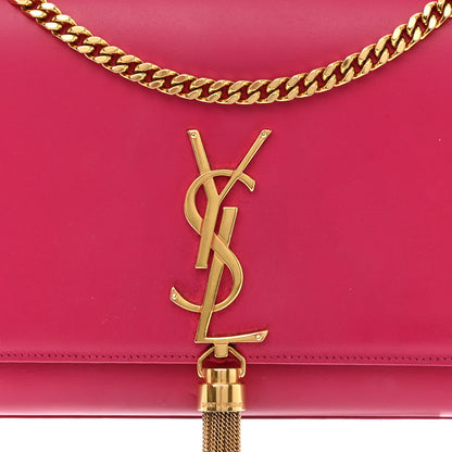 Saint Laurent Smooth Calfskin Classic Monogram Kate Tassel Chain Wallet Pink 8 of 12