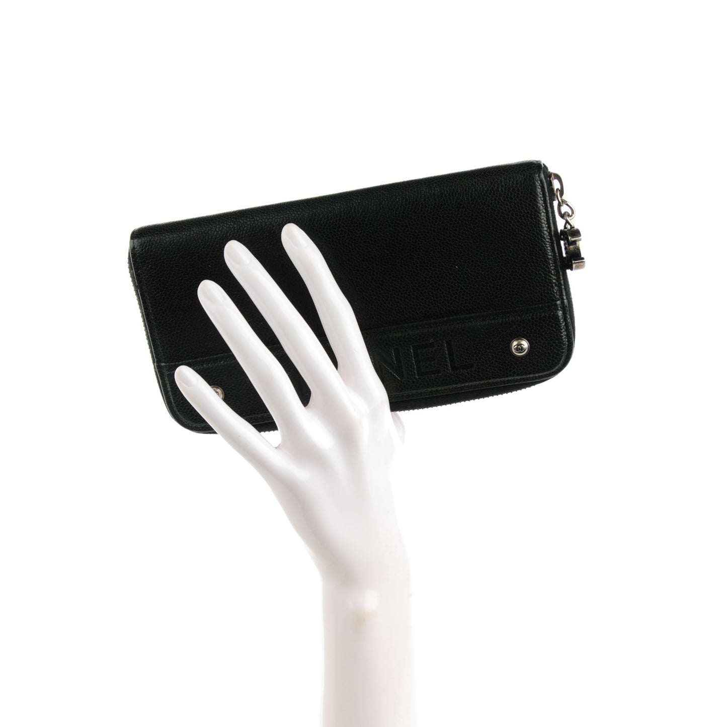 Caviar Outdoor Ligne Zip Around Wallet Black