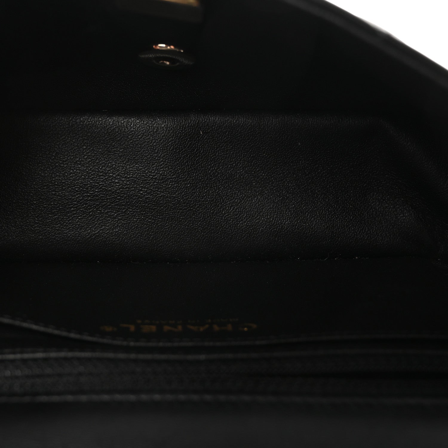 Chanel Lambskin Quilted Mini Rectangular Flap Black 1880480