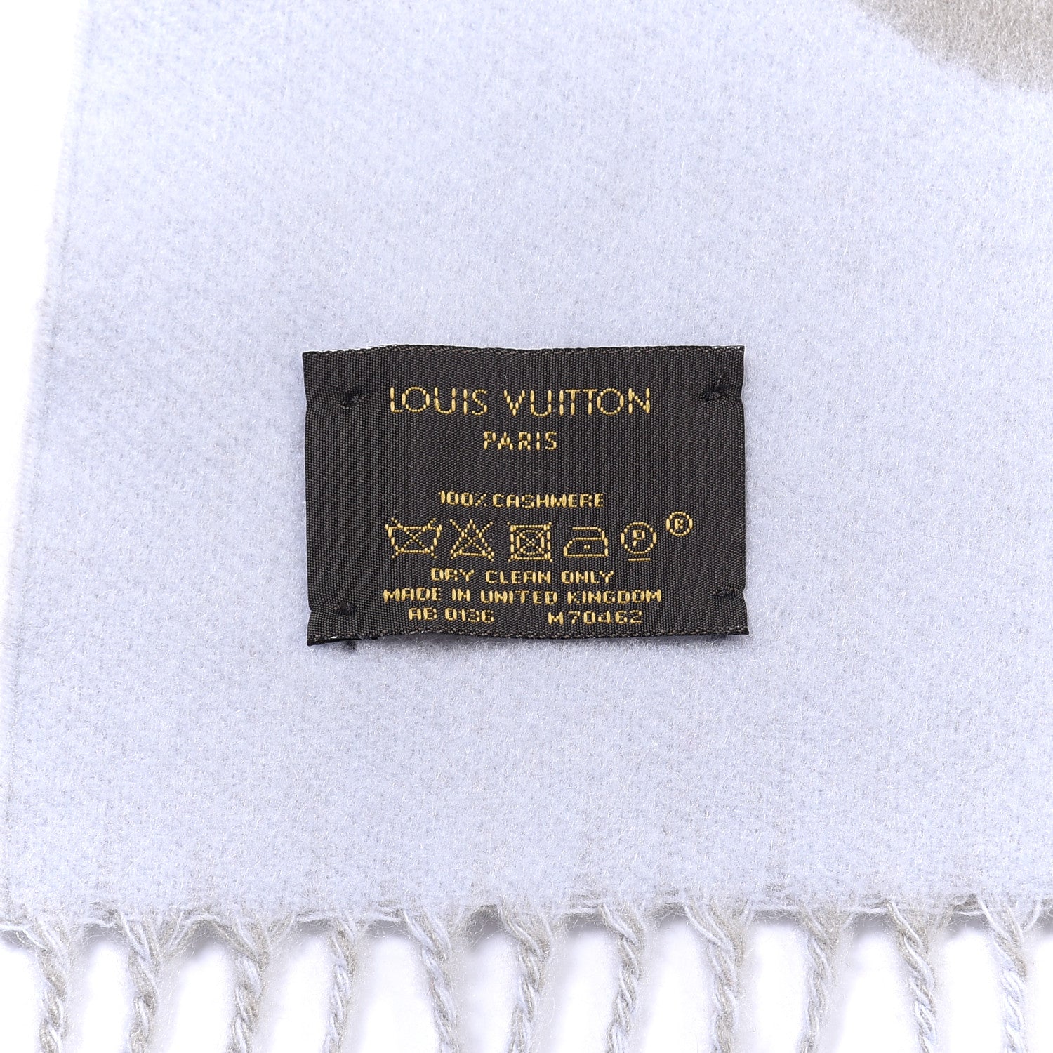 Louis Vuitton Cashmere Monogram Reykjavik Scarf Greige 4 of 4