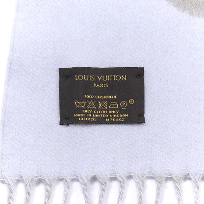 Louis Vuitton Cashmere Monogram Reykjavik Scarf Greige 4 of 4