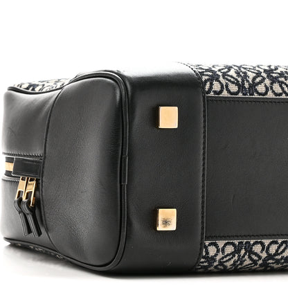 Loewe Jacquard Anagram Calfskin Amazona 28 Black Navy 8 of 9