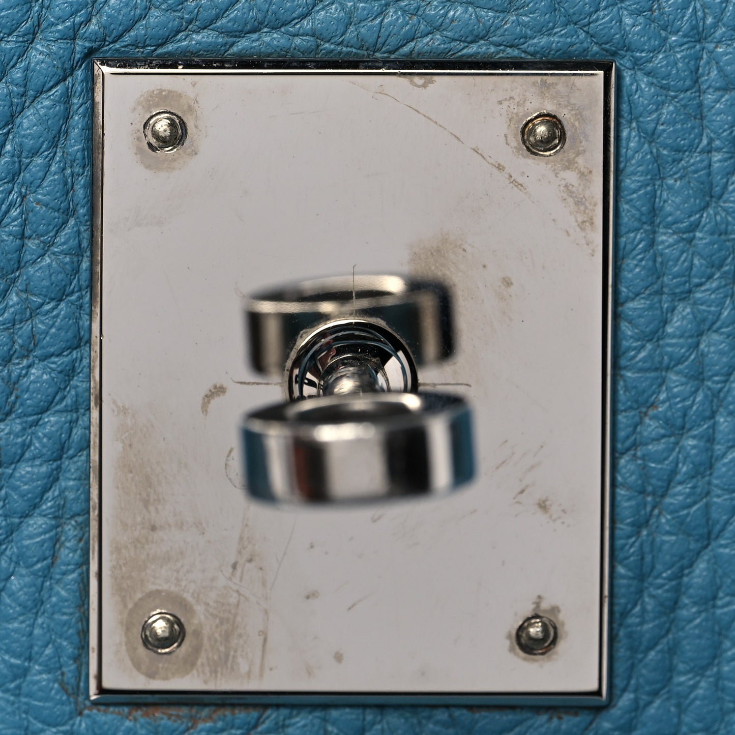 Taurillon Clemence Birkin 35 Blue Jean