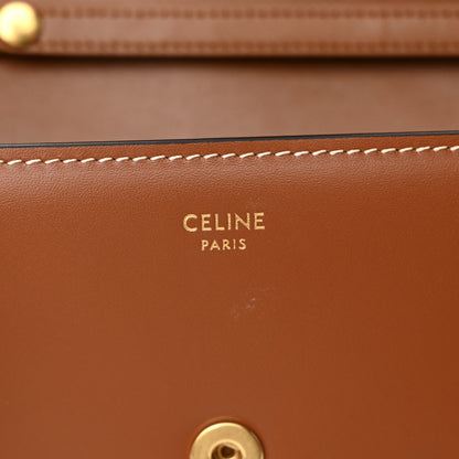 Celine Triomphe Canvas Maillon Wallet On Chain Bag Tan 6 of 11