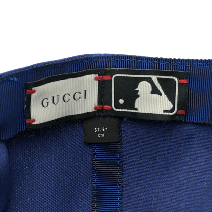 Gucci X MLB Cotton NY Yankees Baseball Hat 57-61 Blue 5 of 6