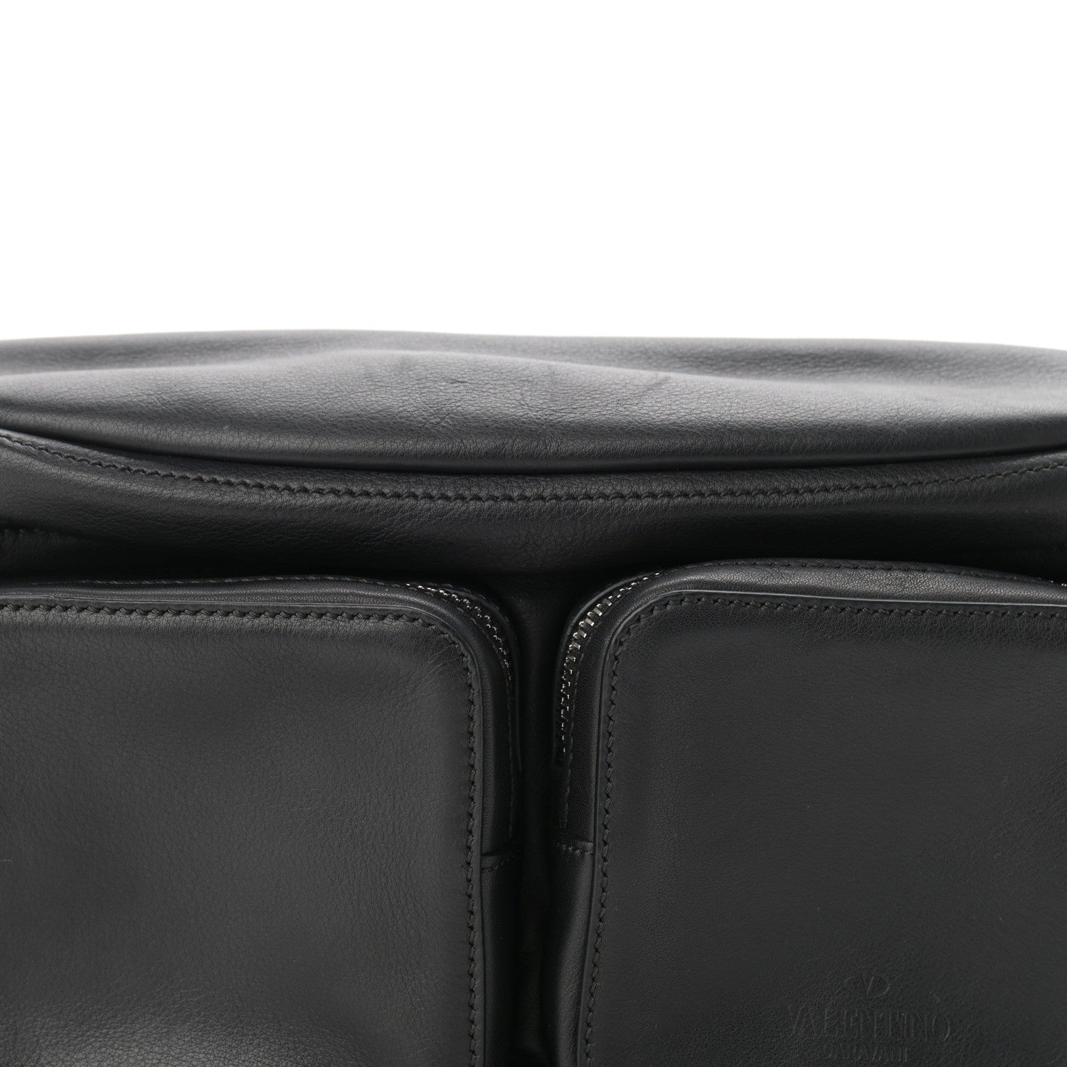 Valentino Garavani Calfskin Rockstud Belt Bag Black 6 of 9