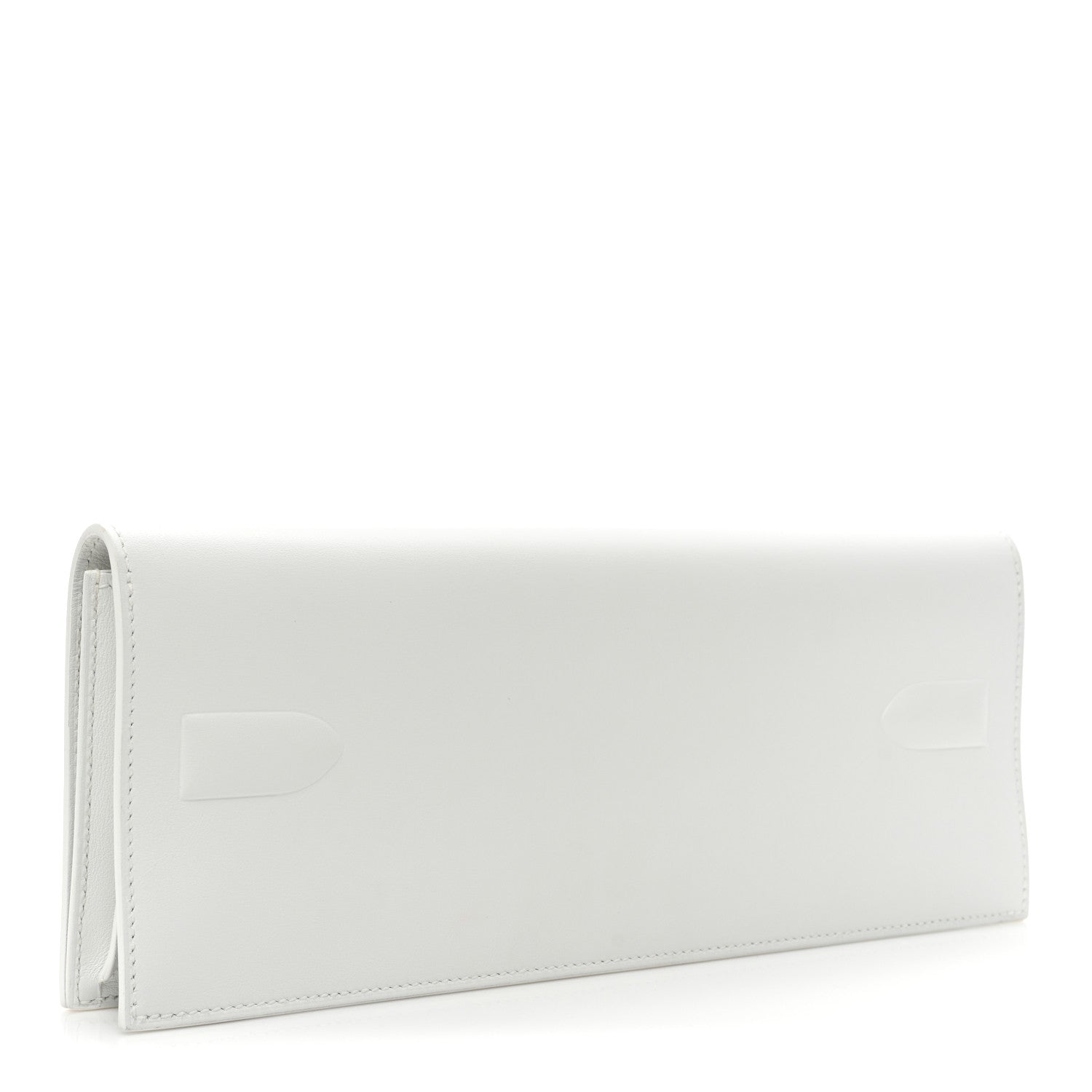 Hermes Swift Shadow Clutch 29 White 3 of 10