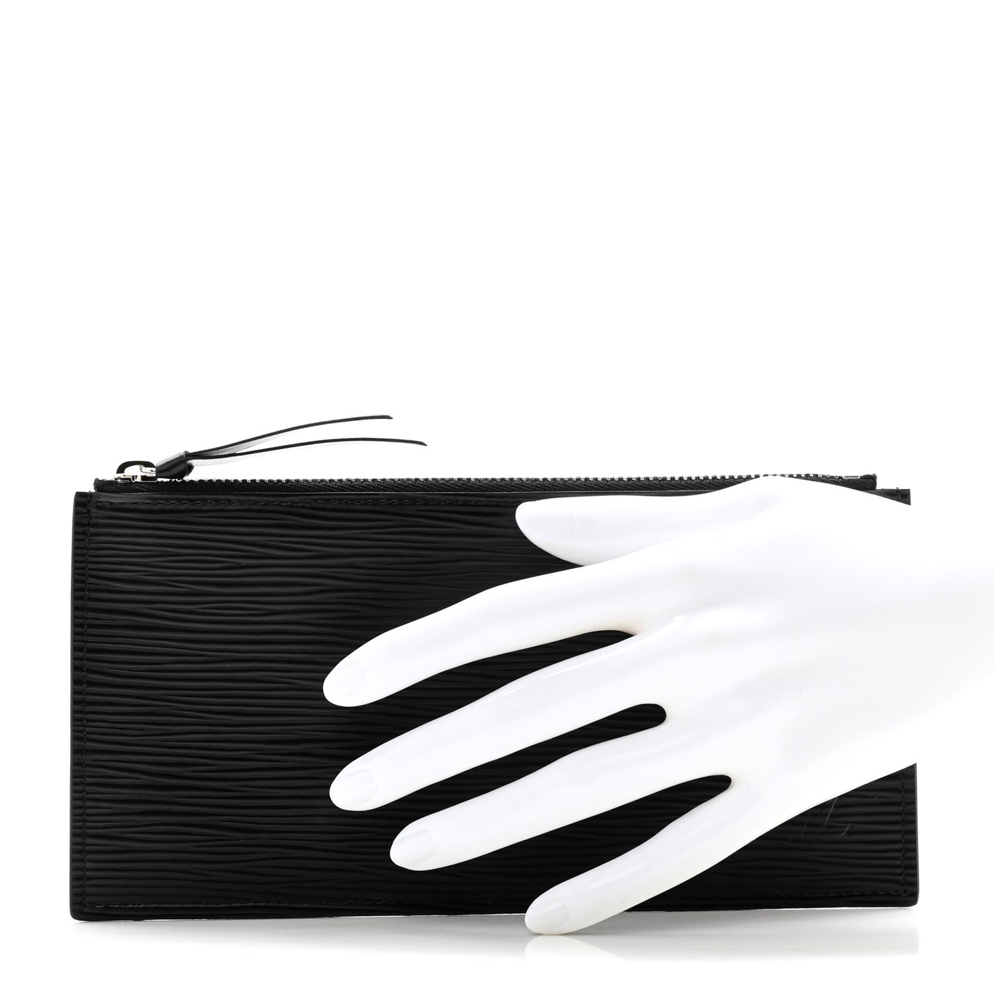 Epi Felicie Chain Wallet Zippered Insert Black