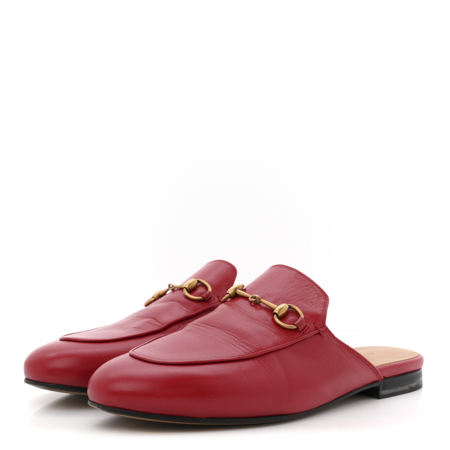 Gucci Malaga Kid Womens Princetown Slippers 39 Hibiscus Red 4 of 13