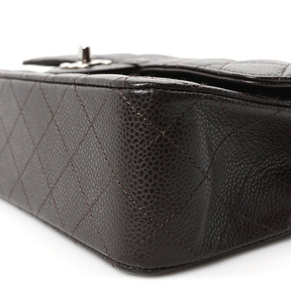 Chanel Caviar Quilted Medium Double Flap Brown 10 of 10