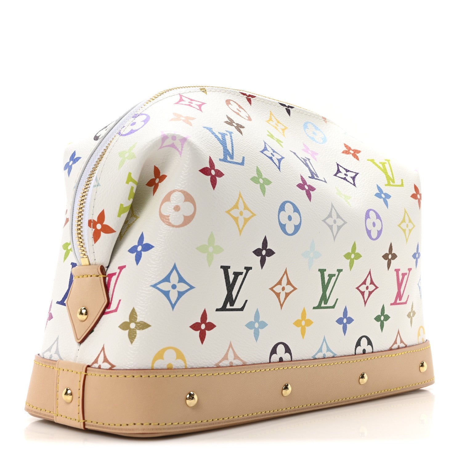 Louis Vuitton LV x TM Monogram Multicolor Cosmetic Pouch GM White 3 of 9