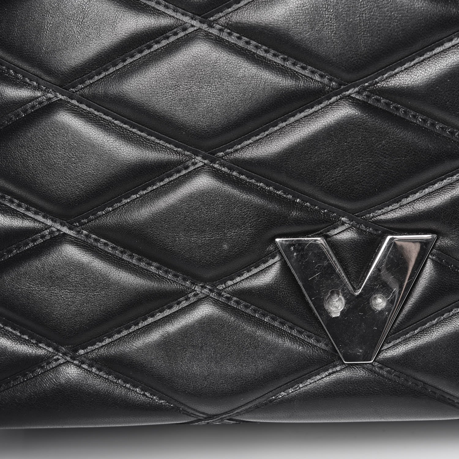 Louis Vuitton Lambskin Malletage GO-14 MM Black 15 of 20