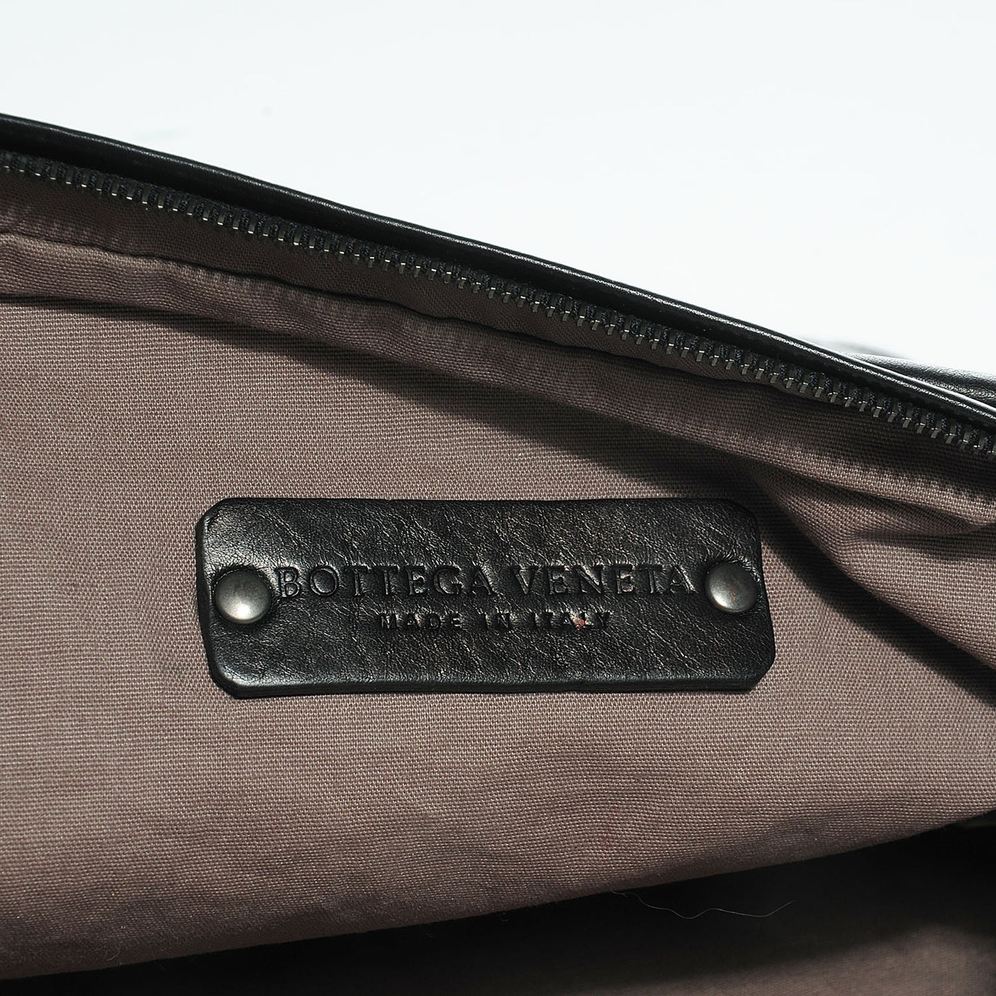 Calf Intrecciato Clutch Nero Black