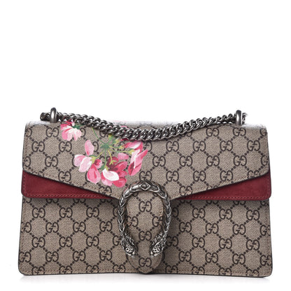 Gucci GG Supreme Monogram Blooms Small Dionysus Shoulder Bag Beige Multicolor Dry Rose 1 of 8