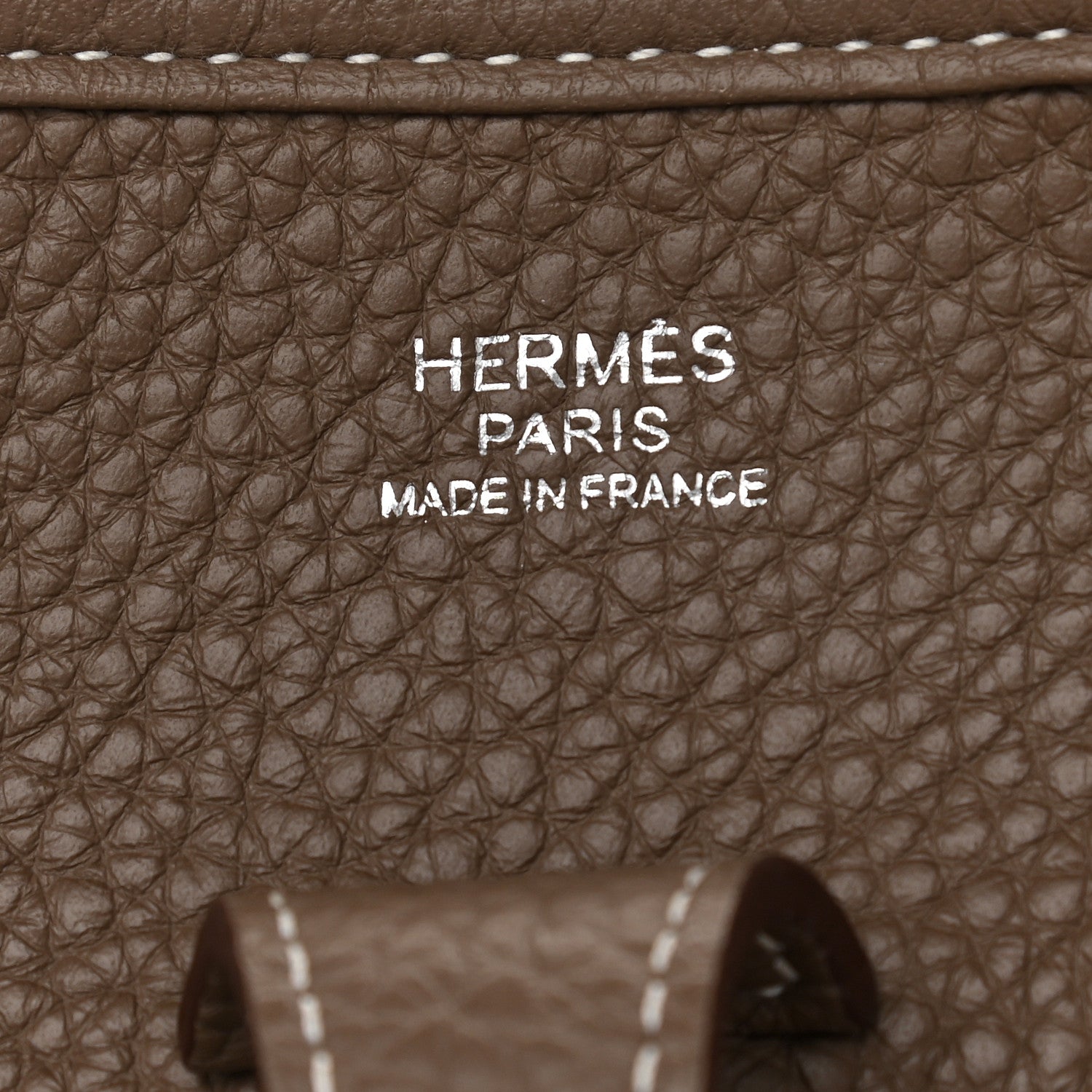 Hermes Taurillon Clemence Evelyne III PM Etoupe 6 of 9