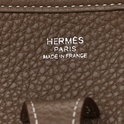 Hermes Taurillon Clemence Evelyne III PM Etoupe 6 of 9