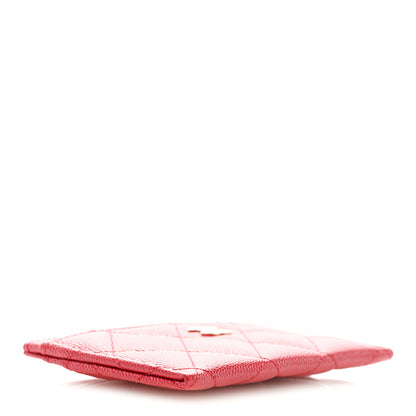 Chanel Caviar Quilted Card Holder Red 4 of 6