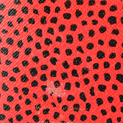 Louis Vuitton Monogram Kusama Interior Infinity Nets Small Ring Agenda Cover Red 2 of 10