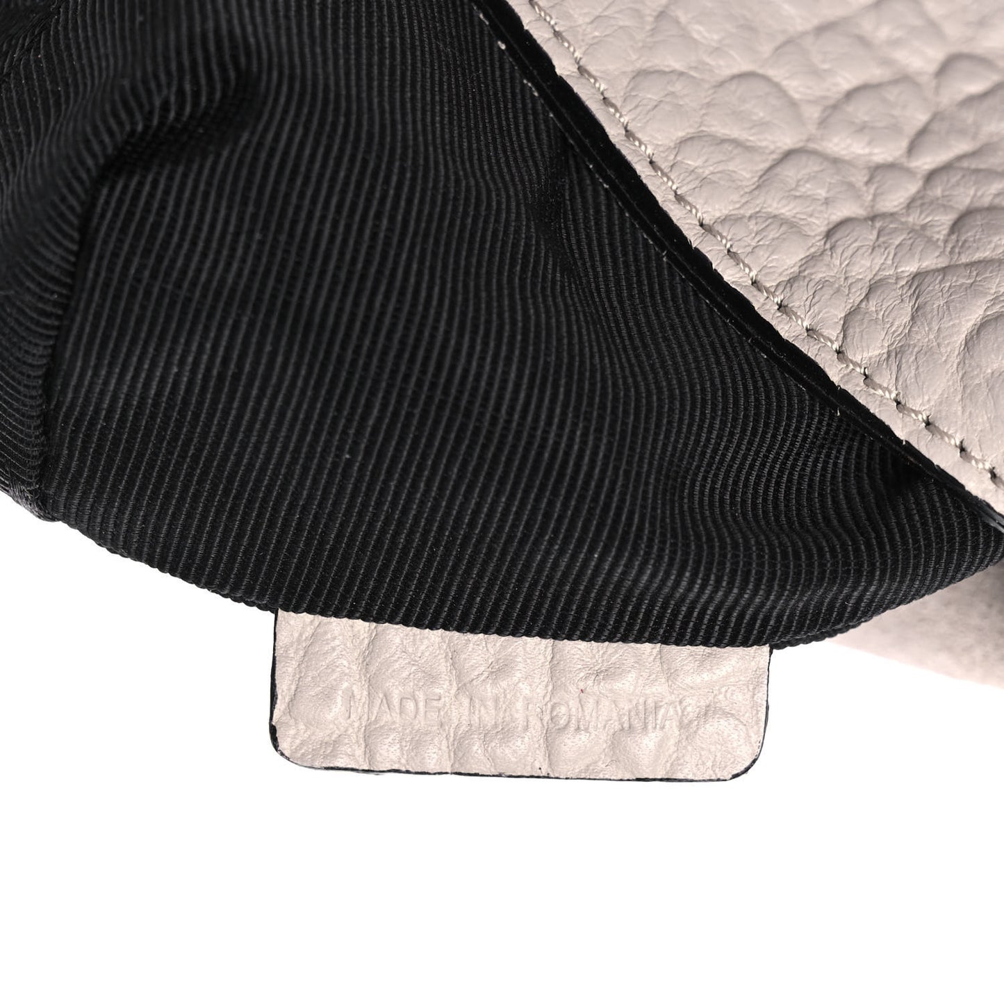 Signature Grain Medium Mildenhall Crossbody Bag Stone White
