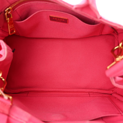 Prada Canapa Small Logo Tote Peonia 5 of 12