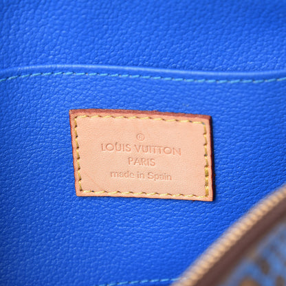 Louis Vuitton Monogram Kusama Pumpkin Dots Cosmetic Pouch Blue 6 of 7