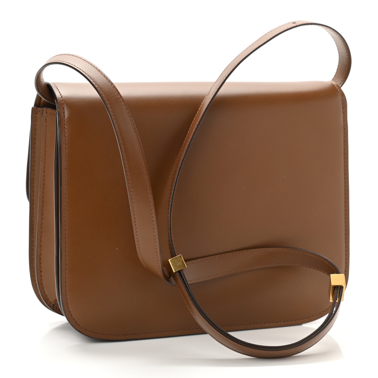 Celine Box Calfskin Medium Classic Box Flap Bag Camel 3 of 9