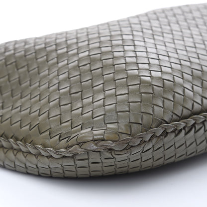 Bottega Veneta Nappa Intrecciato Large Veneta Hobo Kaki Fondente 9 of 10