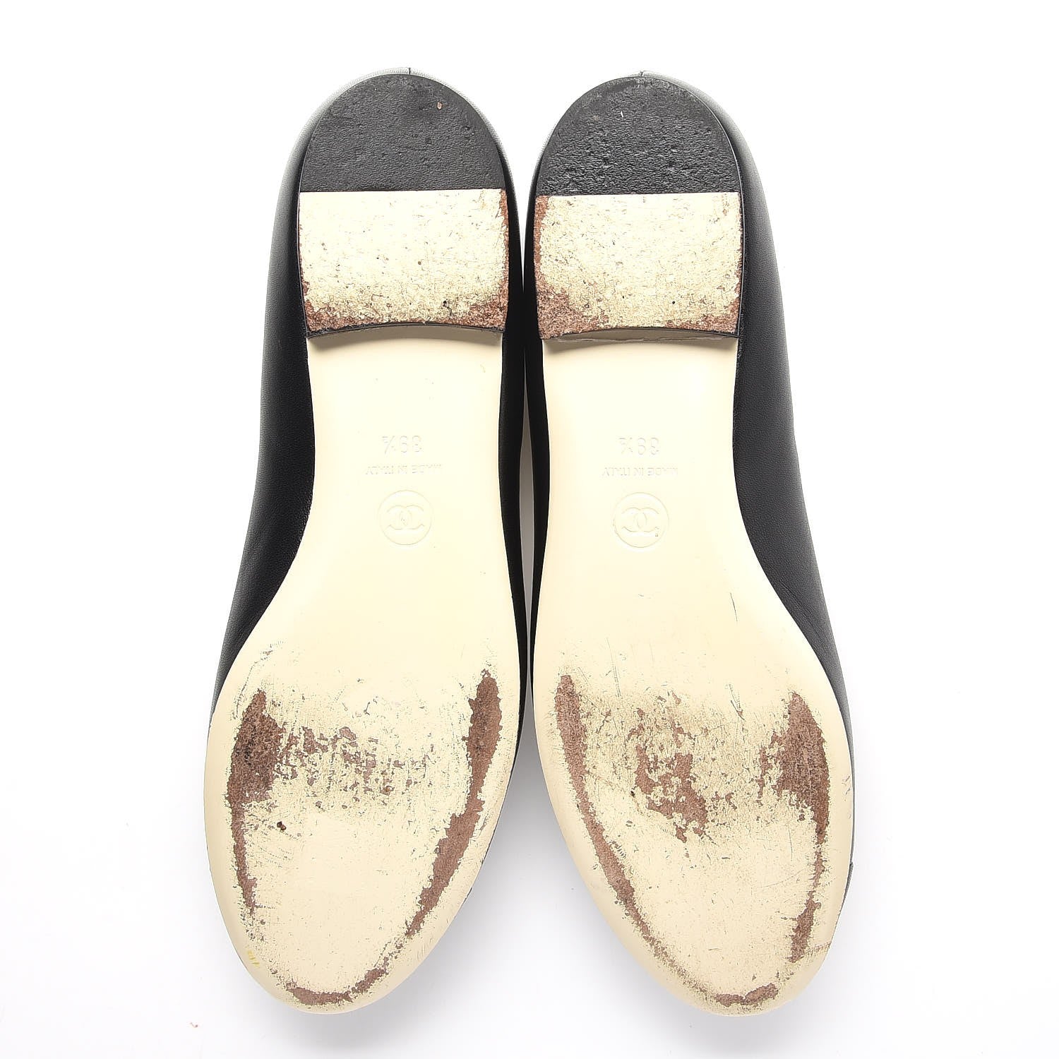 Chanel Lambskin Camellia Ballerina Flats 39.5 Black 5 of 11