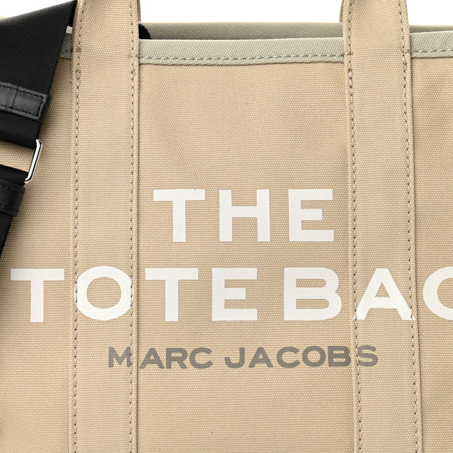 Marc Jacobs Cotton Canvas Medium The Traveler Tote Bag Beige 8 of 10