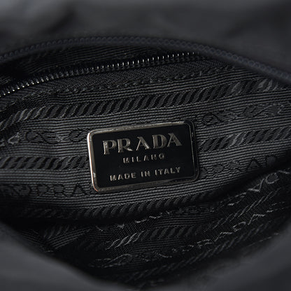 Prada Tessuto Nylon Single Buckle Messenger Bag Black 6 of 12