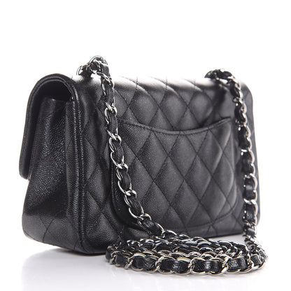 Chanel Iridescent Caviar Quilted Mini Rectangular Flap Black 3 of 13