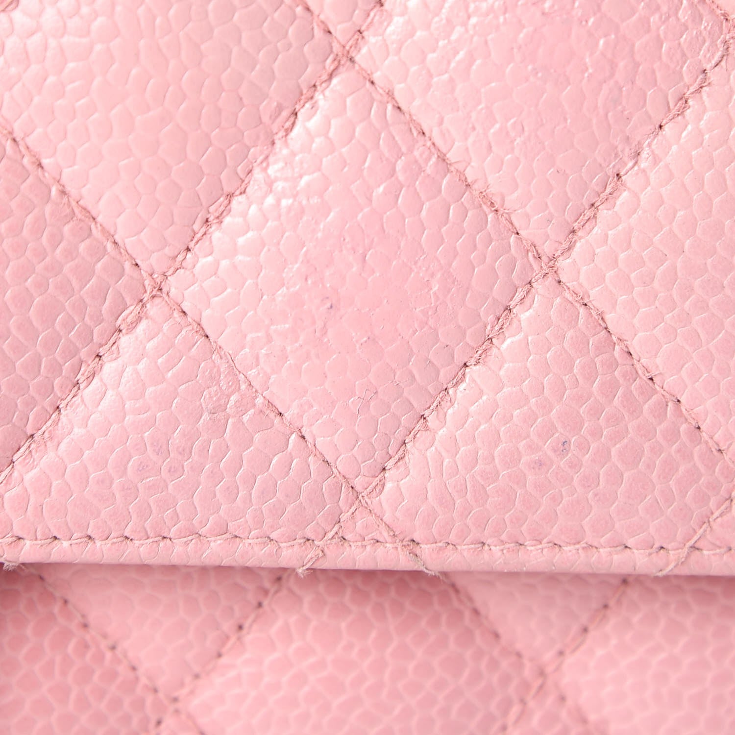 Chanel Caviar Quilted Medium Double Flap Pink 9 of 11