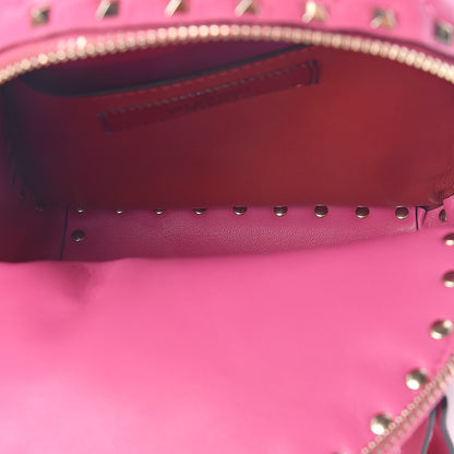 Valentino Garavani Nappa Quilted Mini Rockstud Spike Backpack Peony 5 of 9