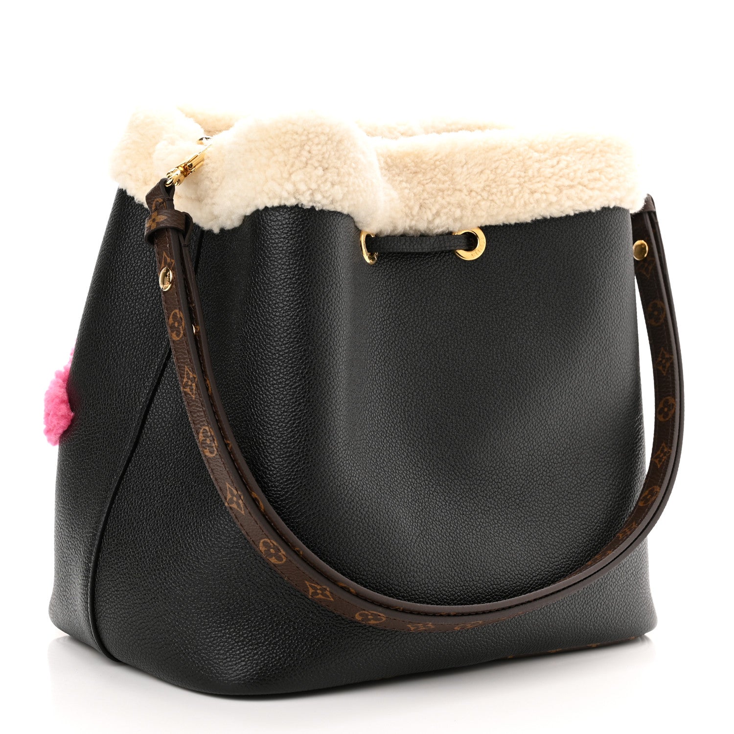 Louis Vuitton Calfskin Teddy NeoNoe MM Black 4 of 10