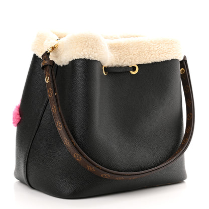 Louis Vuitton Calfskin Teddy NeoNoe MM Black 4 of 10